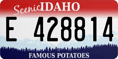 ID license plate E428814