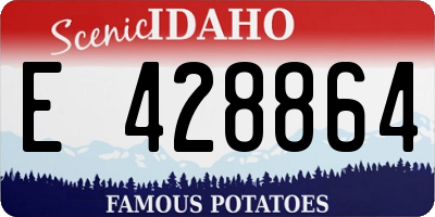 ID license plate E428864