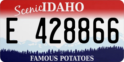 ID license plate E428866