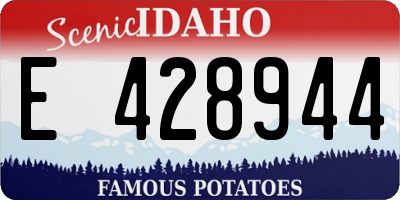 ID license plate E428944