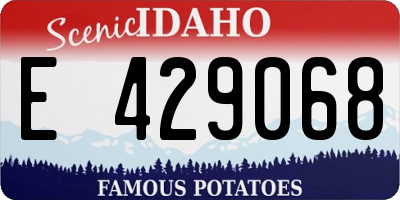 ID license plate E429068