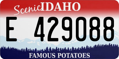 ID license plate E429088
