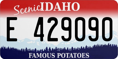 ID license plate E429090