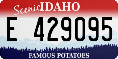 ID license plate E429095
