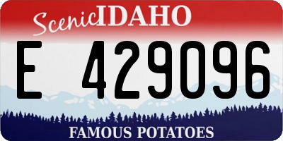ID license plate E429096