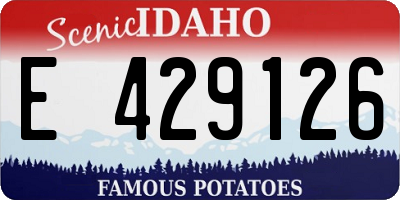 ID license plate E429126