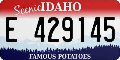 ID license plate E429145
