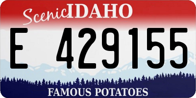 ID license plate E429155
