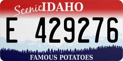 ID license plate E429276