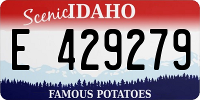ID license plate E429279