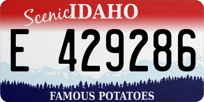 ID license plate E429286