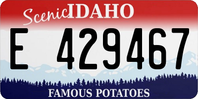 ID license plate E429467
