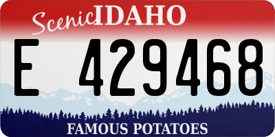 ID license plate E429468