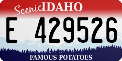 ID license plate E429526