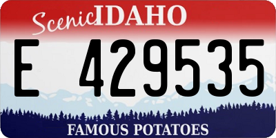 ID license plate E429535