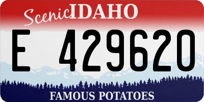 ID license plate E429620
