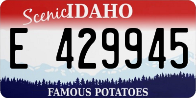 ID license plate E429945