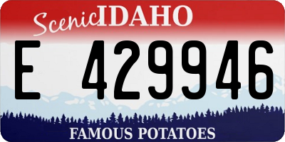 ID license plate E429946