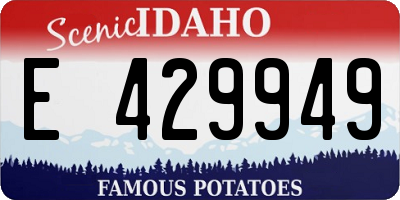 ID license plate E429949