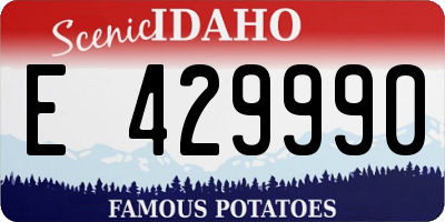 ID license plate E429990