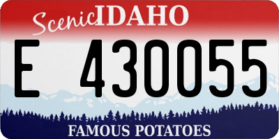 ID license plate E430055
