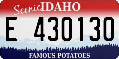 ID license plate E430130