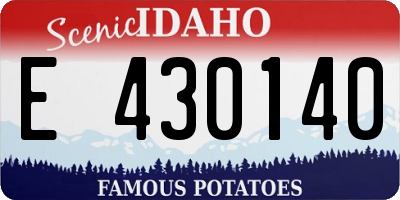 ID license plate E430140