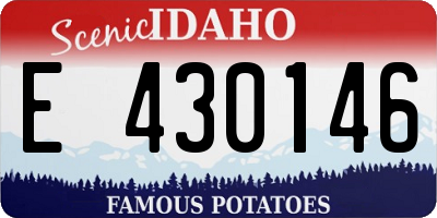 ID license plate E430146