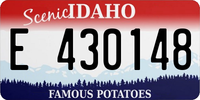 ID license plate E430148