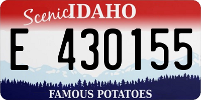 ID license plate E430155