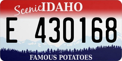 ID license plate E430168