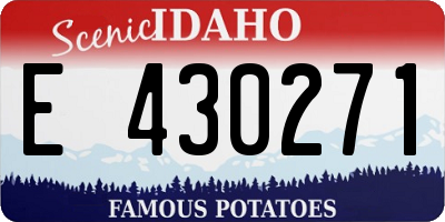 ID license plate E430271