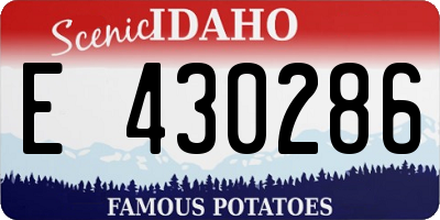 ID license plate E430286