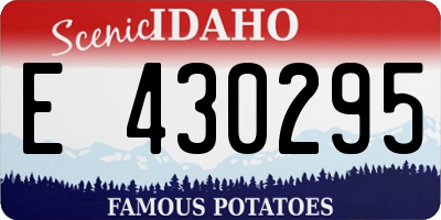 ID license plate E430295