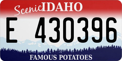 ID license plate E430396
