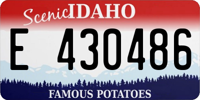 ID license plate E430486