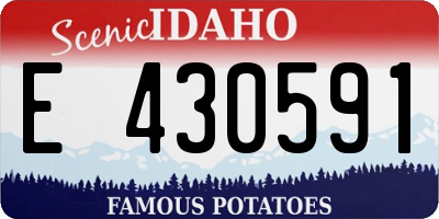 ID license plate E430591