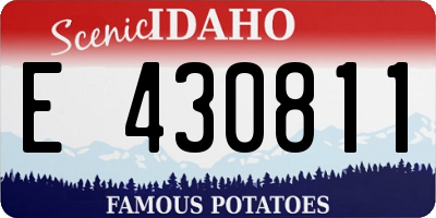ID license plate E430811