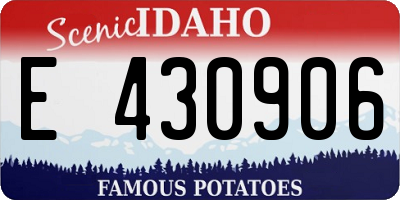 ID license plate E430906