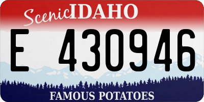 ID license plate E430946