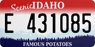 ID license plate E431085