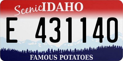 ID license plate E431140