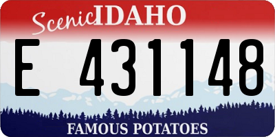 ID license plate E431148