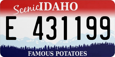 ID license plate E431199