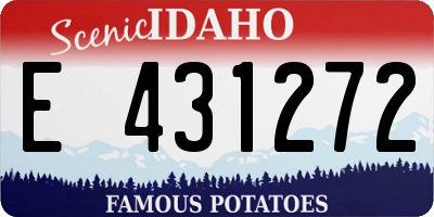 ID license plate E431272