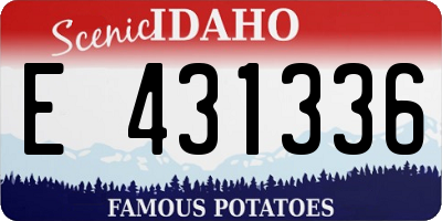 ID license plate E431336