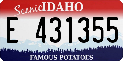 ID license plate E431355