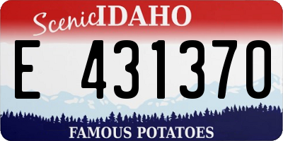 ID license plate E431370