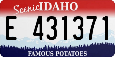 ID license plate E431371