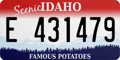 ID license plate E431479